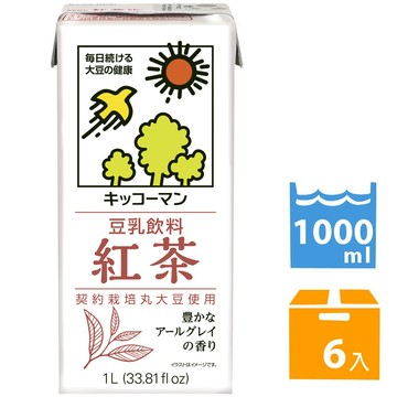 龜甲萬 豆乳-紅茶風味 (1000ml*6入)