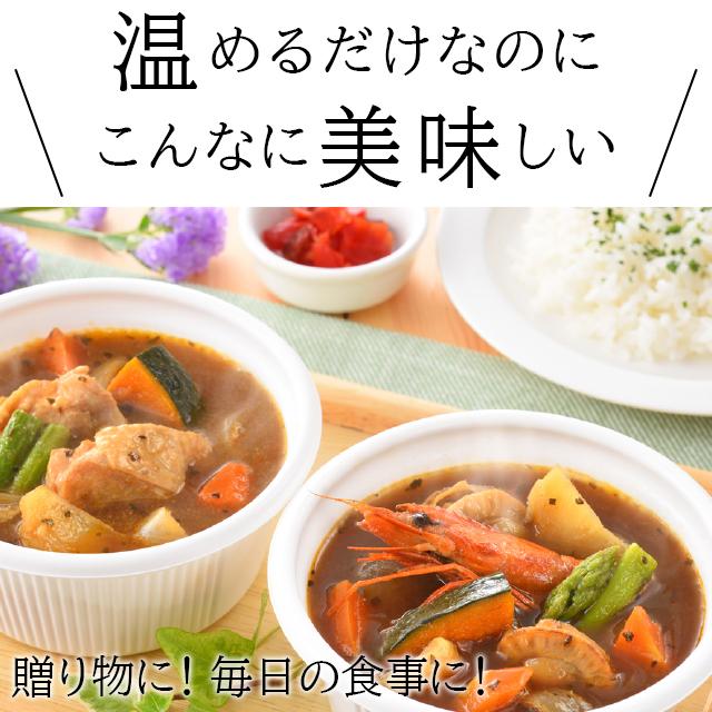 お歳暮 スープカレー ギフト 送料無料 電子レンジで簡単調理 北海道スープカレーセット（3個入）   御歳暮 冬ギフト 惣菜 レトルト カレー 内祝い