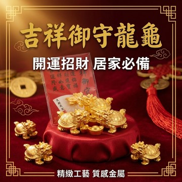 【聚寶盆來了studio】吉祥龍龜御守風水平安卡 精緻納福聚財龍龜 客廳玄關桌面招正財穩財庫吉祥物