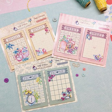 Home Sweet Home! 可愛復古BINGO 裝飾卡 / 心意卡 / 便條本