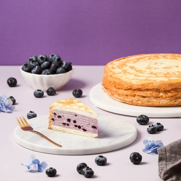 【塔吉特】藍莓乳酪千層蛋糕-蛋奶素 8吋 免運