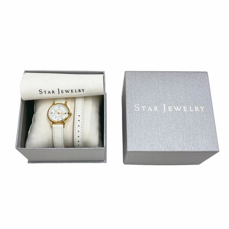 STAR JEWELRY/スタージュエリー 2重ベルト 腕時計 レザー/カラー