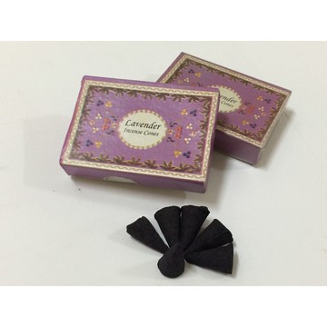 [綺異館]印度香 舒壓薰衣草 塔香 Singh Lavender cone   另售印度皂