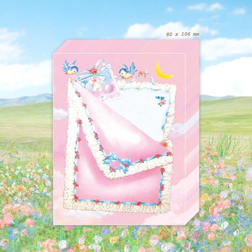 粉色毯毯迷你便條紙