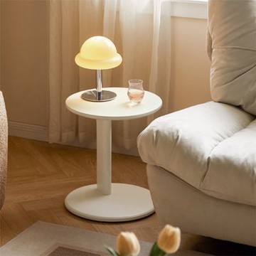 原木日式奶油風奶蓋橡膠木實木小茶几0.4MJ01J08-1-(H014413016)