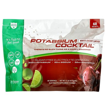 Jigsaw Health, Potassium Cocktail™, White Cherry Limeade, 60 Packets, 5.4 g Each