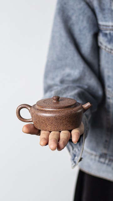 送禮紫砂壺茶壺镜元 特高温 160cc 原矿老紫泥高温烧制 老味十足