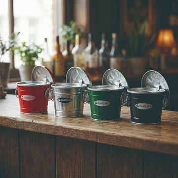 ohaizara 手工製桌上型煙灰缸 1L 黑色