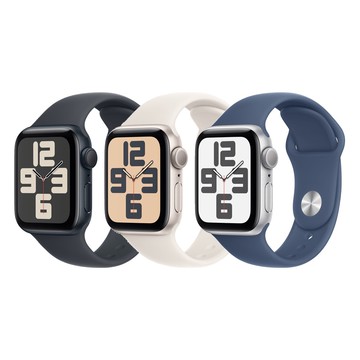 【Apple官方直送】Watch SE GPS(40mm)鋁金屬錶殼+運動型錶帶 M/L【10個工作天出貨】