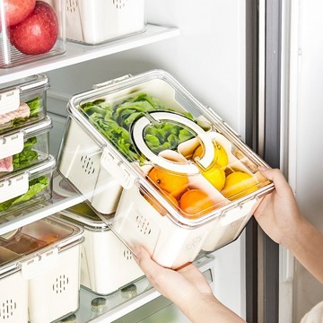 整理神器收納盒盒冰箱密封收納塑料透明家用的用食品級塑料盒廚房 小紅書同款