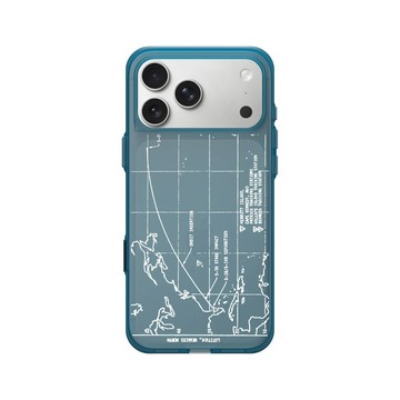 iPhone 17 Pro Max Clear (相機按鈕) 夜幕藍 - NASA - 火箭軌跡 (White)