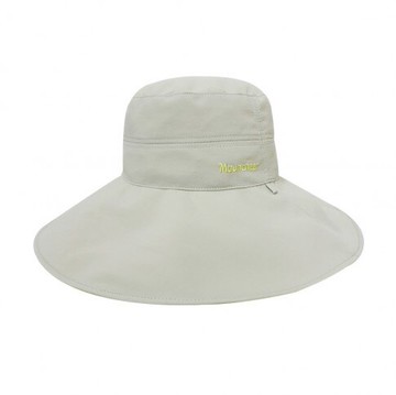 ├登山樂┤台灣MOUNTNEER 山林 透氣抗UV大盤雙面帽-米白/鵝黃 # 11H23-03
