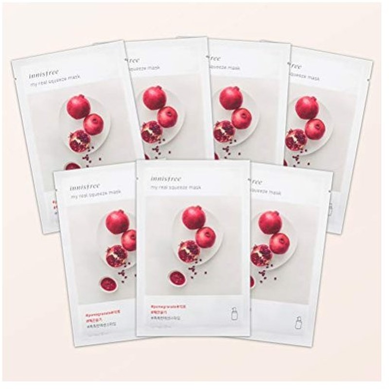 イニスフリー日本公式 Innisfree マイリアル スクイーズ マスクシート Pm ザクロ シートパック7枚セット 通販 Lineポイント最大0 5 Get Lineショッピング