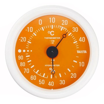TANITA 塔尼達 指針式溫濕度計 TT-515 居家環境/寵物環境/臥室環境適用  橘色  1個