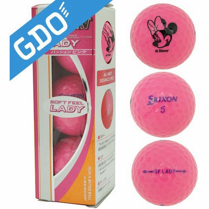 ダンロップ Srixon Soft Feel Lady3 ディズニーキャラクターボール パッションピンク 1スリーブ レディス ボール 通販 Lineポイント最大0 5 Get Lineショッピング