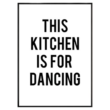 適合跳舞的廚房  藝術印刷  40 x 30cm  黑色