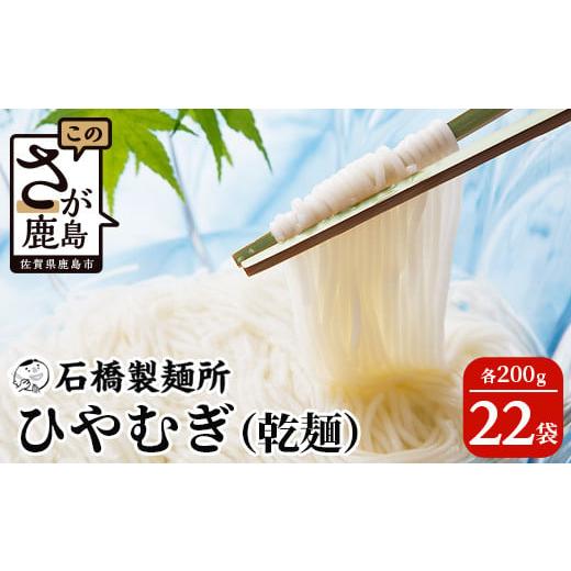 ふるさと納税 佐賀県 鹿島市 ひやむぎ 200g×22袋贈答・ギフトにもおすすめ 冷や麦 ひやむぎ 乾麺 冷麦 B-594