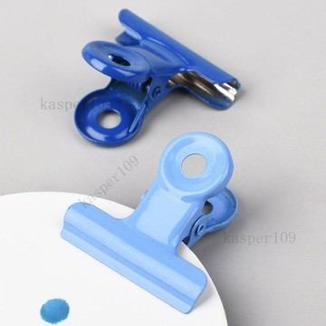 新款♥彩色夾子大號文具夾小夾子辦公用品學生試卷夾照片夾畫本夾潮品夾