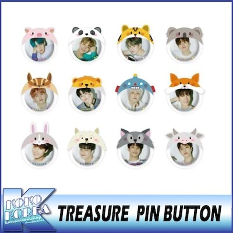 TREASURE / [ILOVEYOU] TREASURE PIN BUTTON + COVER SET / トレジャー