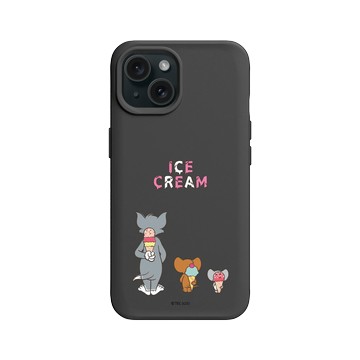 iPhone 15 SolidX 黑 - 湯姆貓與傑利鼠 Tom and Jerry - Ice Cream