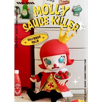 ✿AREA.TOY✿ POPMART 泡泡瑪特 MOLLY殺手醬BJD可動 醬醬殺手 番茄醬 公仔 可動人偶 擺件