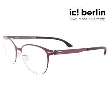 【ic! berlin】Laura Mulberry Aubergine 德國薄鋼眼鏡 公司貨 台南時代眼鏡
