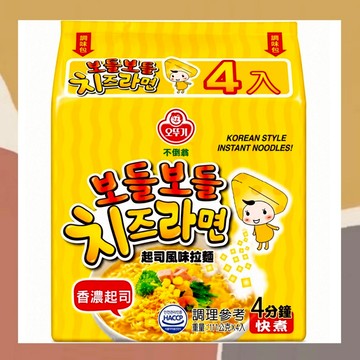 ［so媽］✨台灣現貨📦韓國不倒翁起司拉麵 111g×4包 超濃起司泡麵 韓國泡麵 起司拉麵 韓式泡麵 速食麵 宵夜