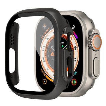 PC 防震保險槓+鋼化玻璃屏幕保護膜適用於 Apple Watch Ultra 3 2 49mm