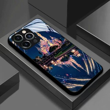 ✨iPhone手機殼✨夢幻城堡圖案蘋果適用于蘋果17/16pro手機殼15玻璃14/13液態12/11