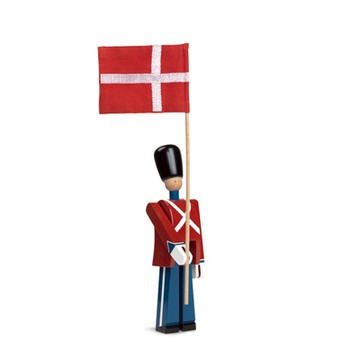 Standard Bearer 木頭皇家士兵（旗手、H 22cm）
