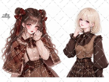 original sticker no.10042 人物貼紙 原創貼紙 人物貼紙 女孩貼紙 原創人物貼紙