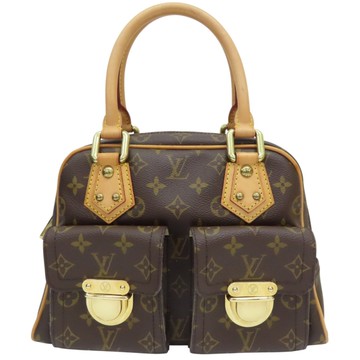 LOUIS VUITTON LV 路易威登 原花 帆布 Manhattan PM 手提包 M40026 【二手名牌BRAND OFF】