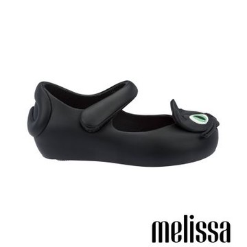 Melissa-貓咪魚口瑪莉珍鞋(幼童)-黑色