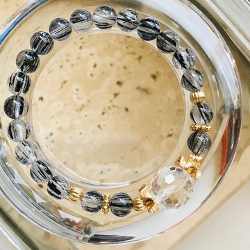 ITS-B656【設計款・一圖一物・精品黑髮晶】天然石水晶手鍊手環