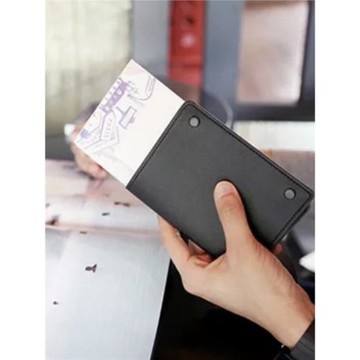 2025新款潮皮質短款護照夾護照包旅行出差男女護照套證件包機票夾