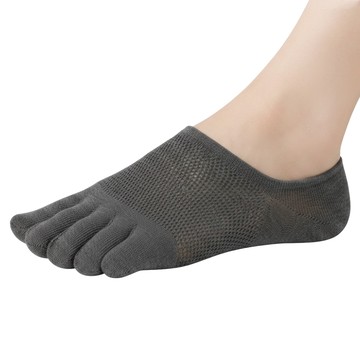 NICOFUN 愛定做 一日遊系列 運動五趾隱形襪 fyk235toe02-44  藍灰色  220~270mm  1套