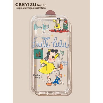 卡通可愛女孩適用三星s24ultra手機女s24+透明s23硅膠s22Ultra全包s21防摔20+新款Galaxy軟s10/s9/s8/s7新款