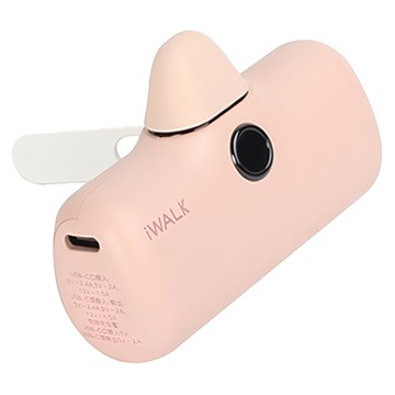 Iwalk Battery 口袋充電寶Pro閃充行動電源 Lightning Type-C 支架版 原廠保固  LPS001L  粉紅色