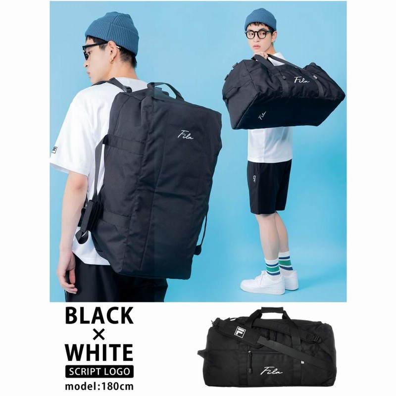 FILA 3WAY大容量ボストンバッグ　50L  筆記体ミニロゴ 楽天市場】【FILA】fila フィラ ボストンバッグ 筆記体ロゴ ユニ