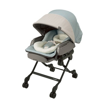 BEDi Long AT SS 電動安撫餐搖椅 贈餐椅專用日式網格蚊帳(灰)