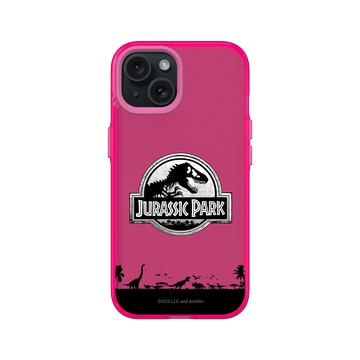 iPhone 15 Clear 粉漾桃 - Jurassic Park/ Jurassic World - 恐龍遷移
