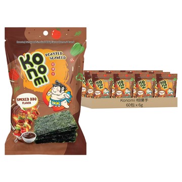Konomi 相撲手 烤紫菜BBQ味  6g  60包