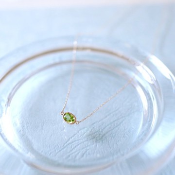 [Sot to] K10 項鍊【橄欖綠尖晶石】