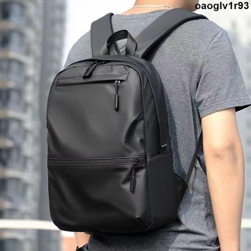 雙肩包💯💯 新款防水雙肩包男士大容量雙肩背包男高中大學生書包旅行電腦包