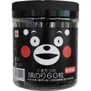 *貪吃熊*日本   木村  熊本熊 海苔罐 罐裝 萌熊 海苔 片狀海苔 萌熊海苔
