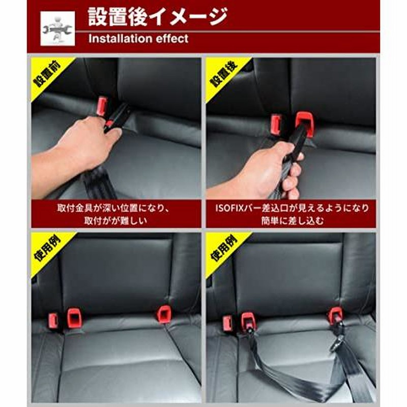 ISOFIX クリアランス 後付け金具 コネクタ