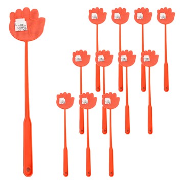 MIKA HOUSE 橘之屋 蒼蠅拍 PE塑料 台灣製  直徑16 x 50cm  顏色隨機