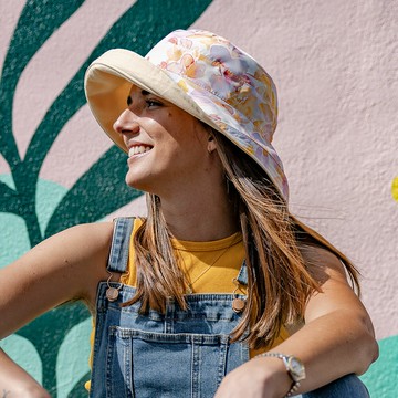 美國《Sunday Afternoons》抗UV 可掀式雙面遮陽帽 Natural Blend Kettle (木蘭-粉瓣)