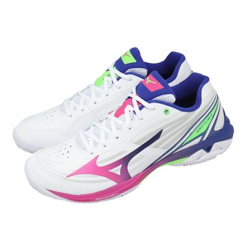 [ACS] Mizuno 美津濃 羽球鞋 Wave Claw 4 寬楦 男女鞋 鴛鴦配色 白 羽排鞋 回彈 71GA2643-01