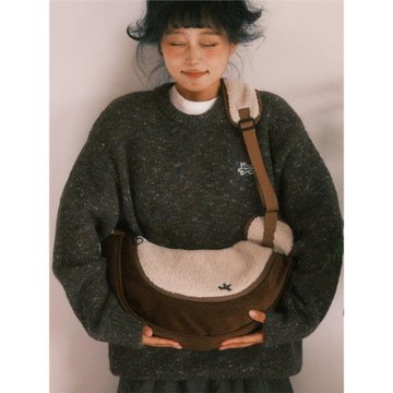 空形nullbagX原創日系斜挎毛毛包